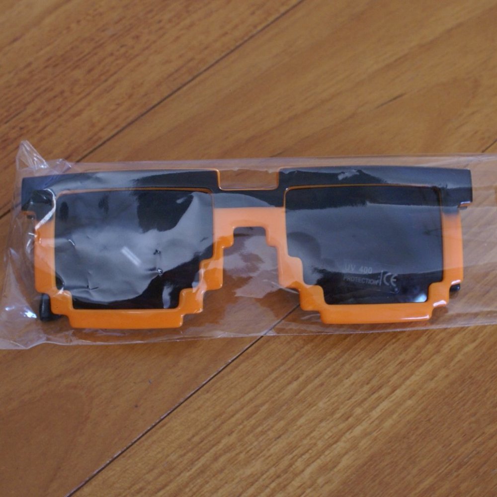 Loot Crate Retro Eighties 8-Bit Pixel-ized Frame Sunglasses